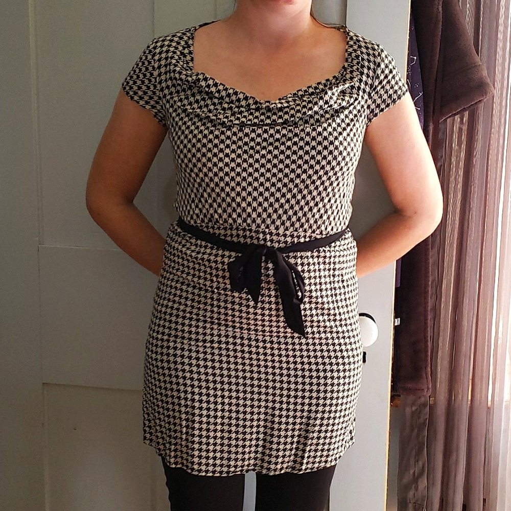 Smart Set womens houndstooth print dress XS